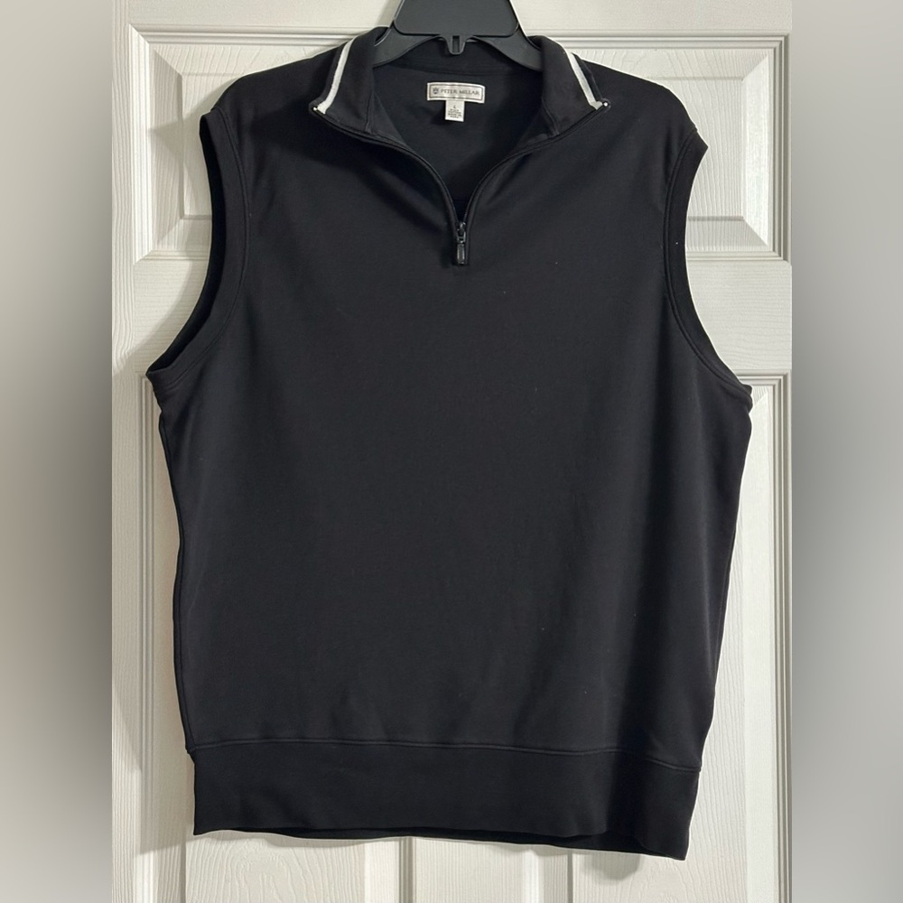 Peter Millar Men’s Cotton Zip Vest - Size Large